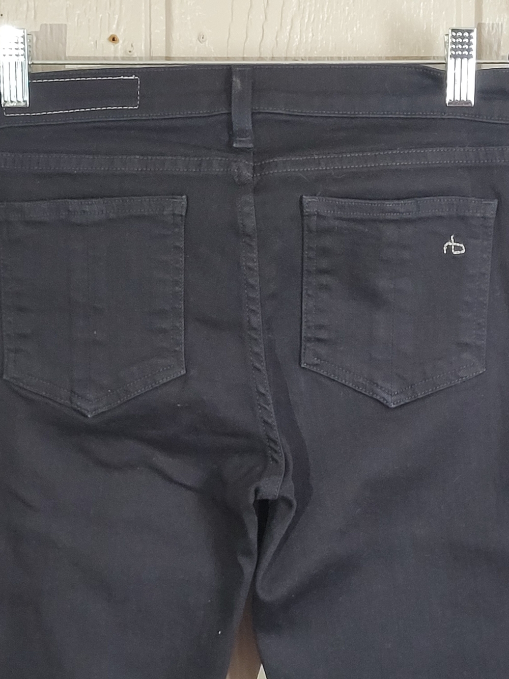 rag & bone Black Jeans with Zipper Details - Picture 3 of 6